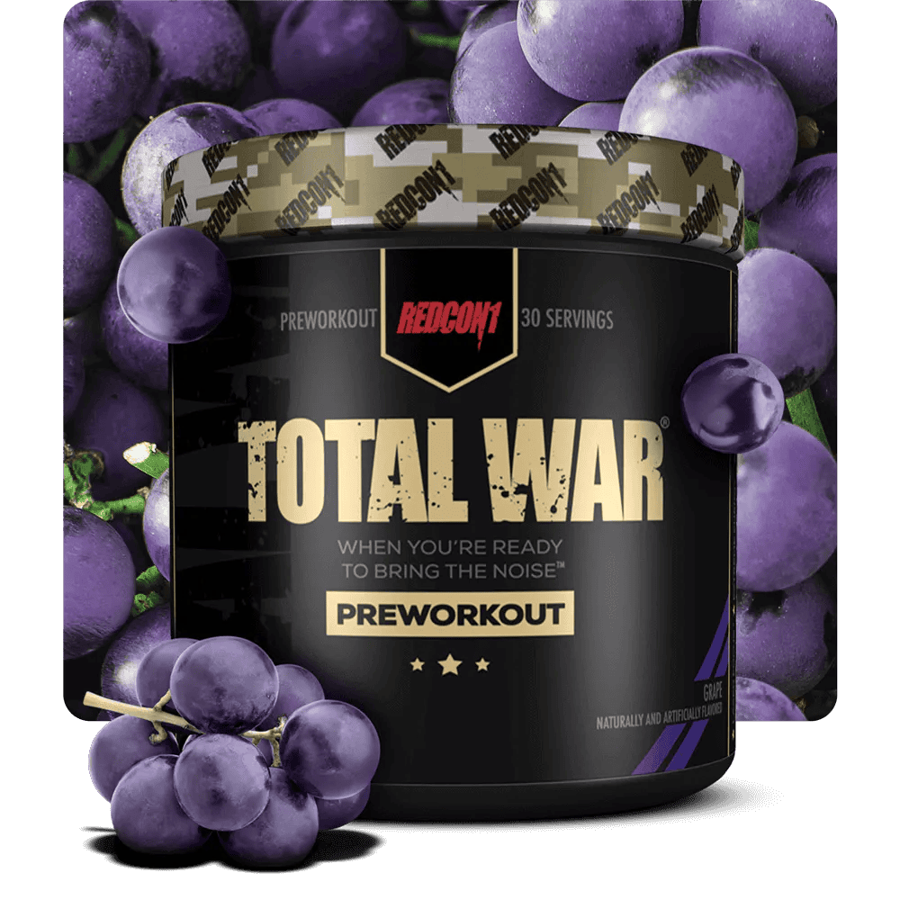 REDCON1 Total War Pump – Plum Fusion, Stim Free Pre-Workout, 30 Servings, EXP 2027